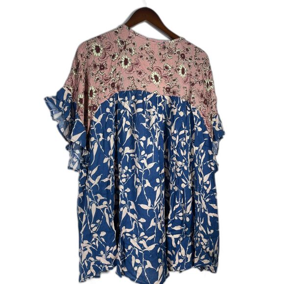 Umgee Boho Mixed Print Kimono Cardigan Paisley & Floral Flowy Light Layer S M L - Picture 3 of 6